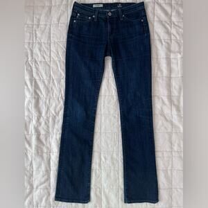 AG Adriano Goldschmied Women’s Dark Blue Denim Jean The Ballad Slim Boot -26R